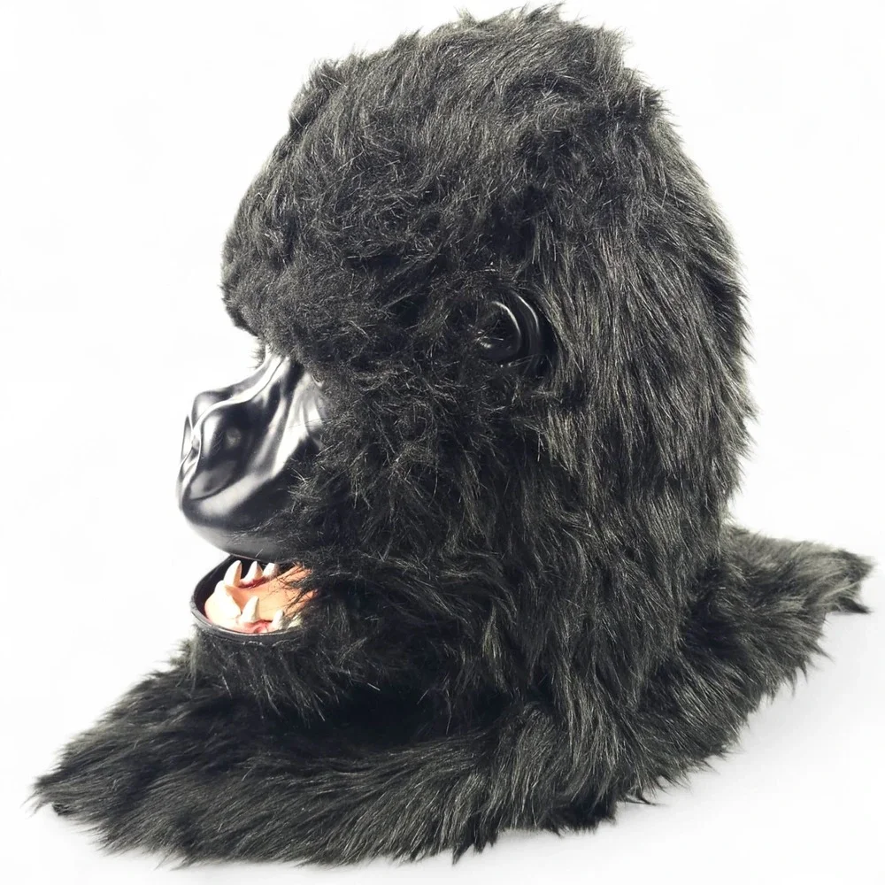 Gorilla Moving Mouth Mask Thumbs Up Halloween Costume Animal Ape Mouth Mover